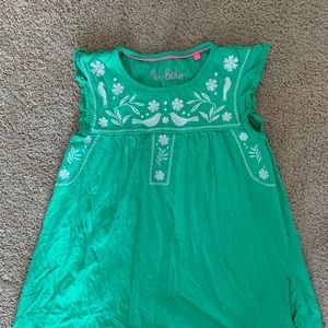 Mini Boden Green Cotton Dress, size 11-12 years